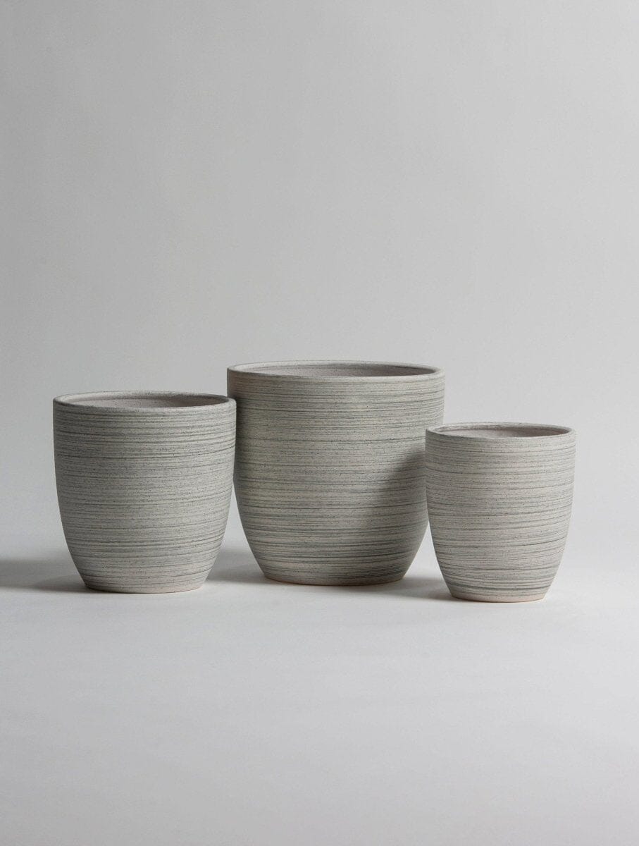 Strata Line Ceramic Pot II (3 Sizes) FLO 