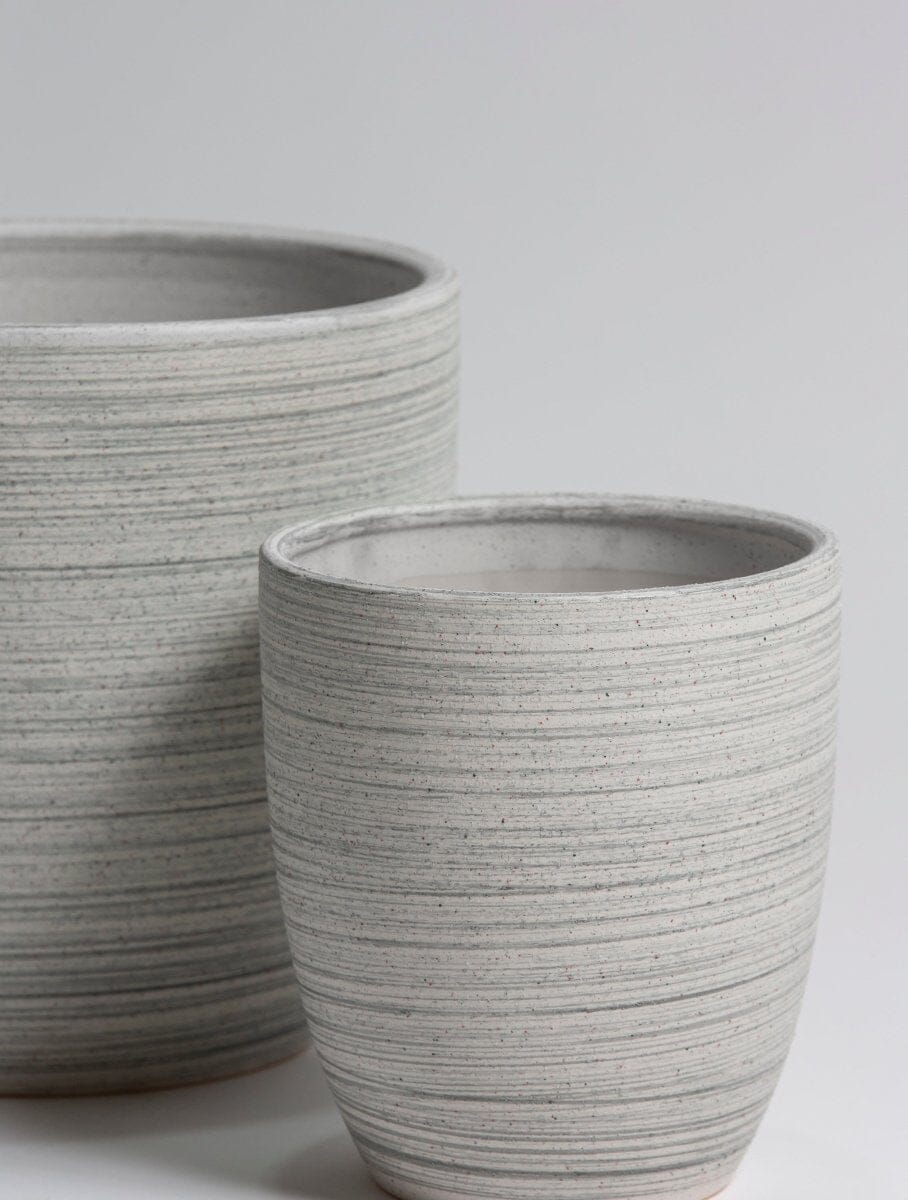 Strata Line Ceramic Pot II (3 Sizes) FLO 