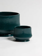 Emerald Ripple Ceramic Pot (3 Sizes) FLO 