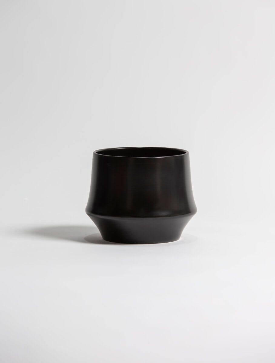 Obsidian Twist Ceramic Pot (3 Sizes) FLO 