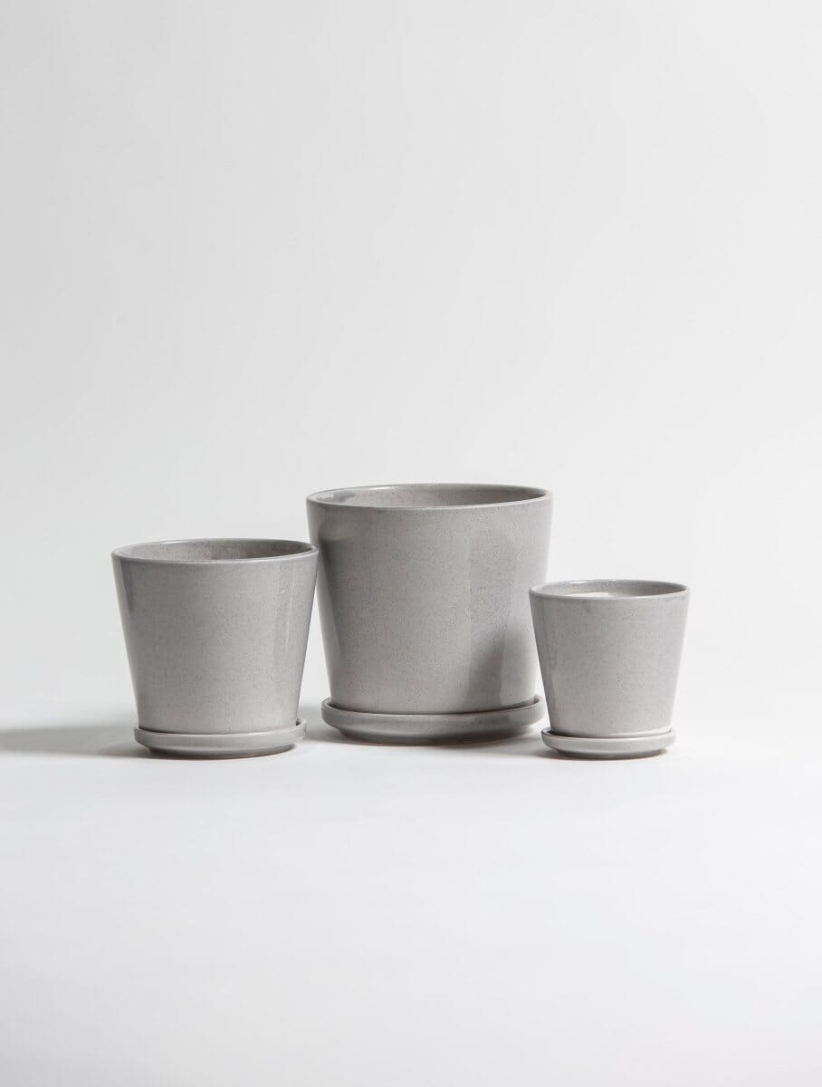 Smoke Gray Ceramic Pot (3 Sizes)