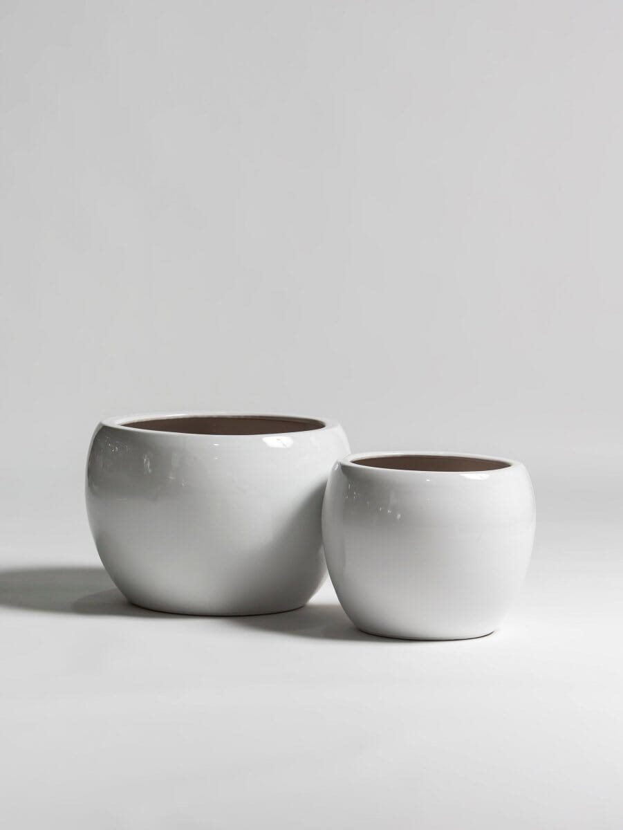 Pure Sphere Ceramic Pot (2 Sizes) FLO 