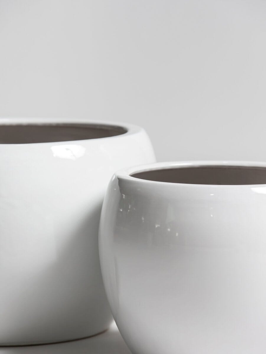 Pure Sphere Ceramic Pot (2 Sizes) FLO 