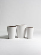 Pure White Ceramic Pot V (3 Sizes) FLO 