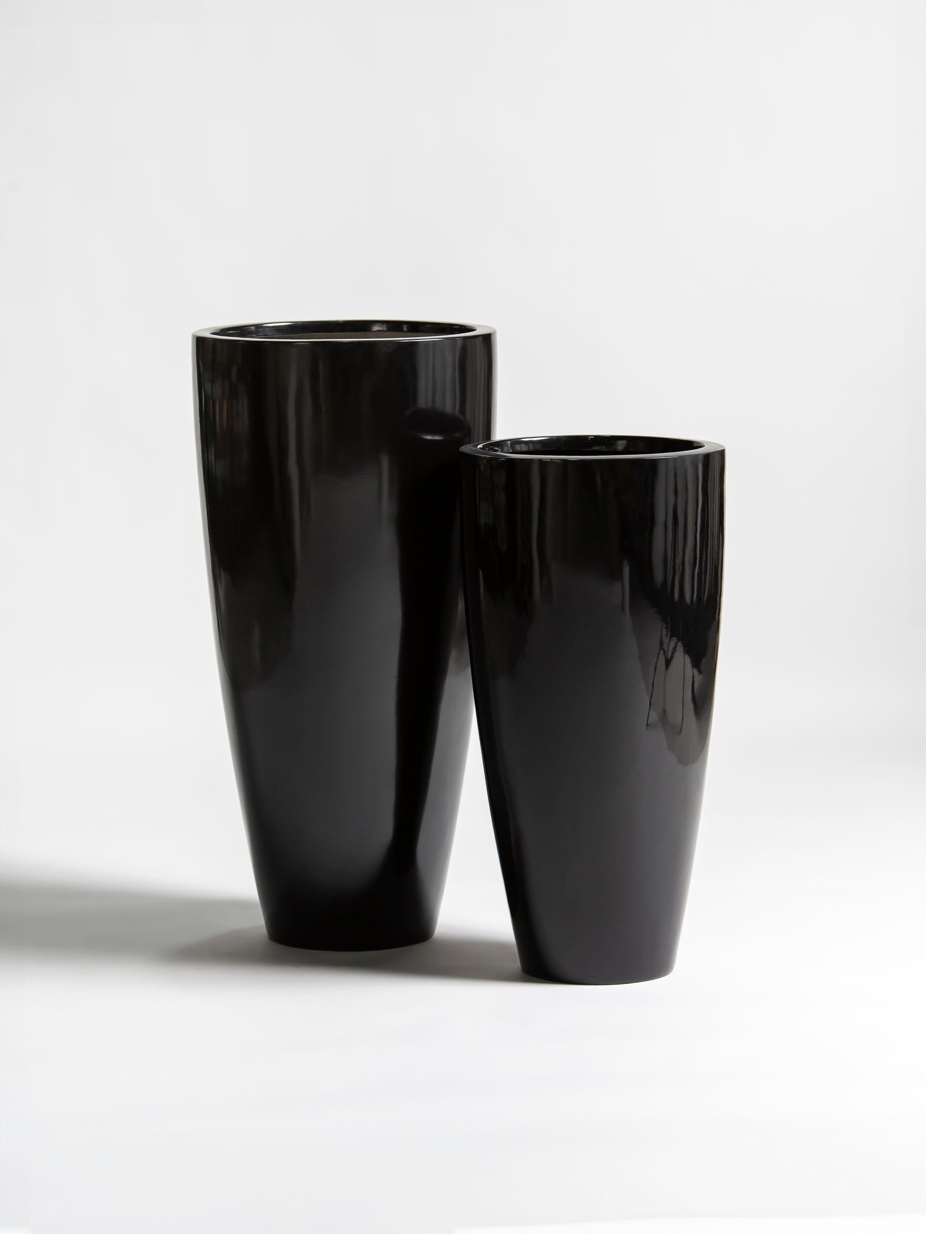 Obsidian Fiber Glass Pot (3 Sizes) FLO 