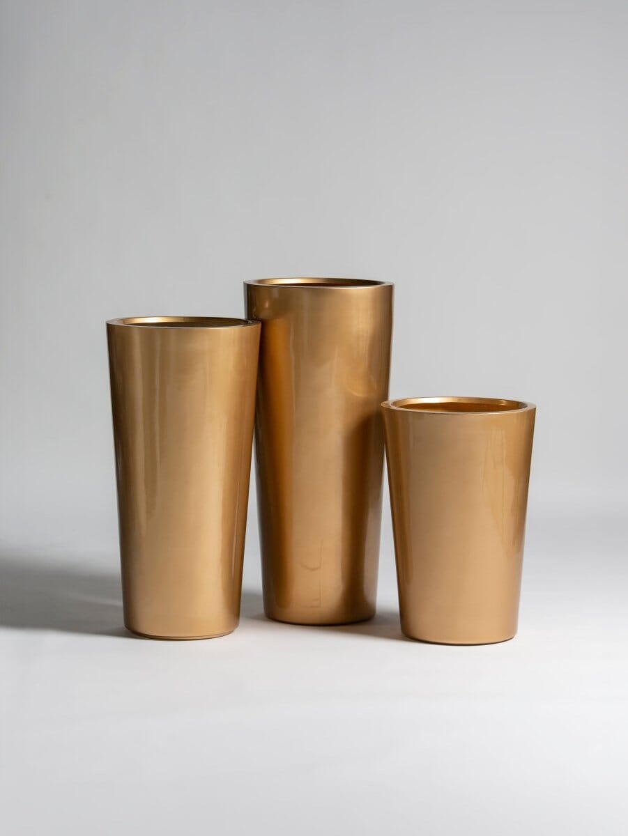 Majestic Gold Fiber Glass Pot