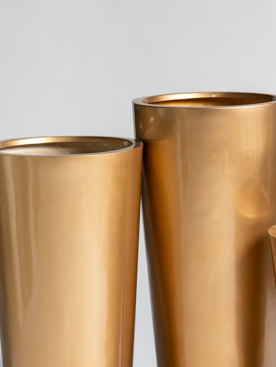 Majestic Gold Fiber Glass Pot (3 Sizes)