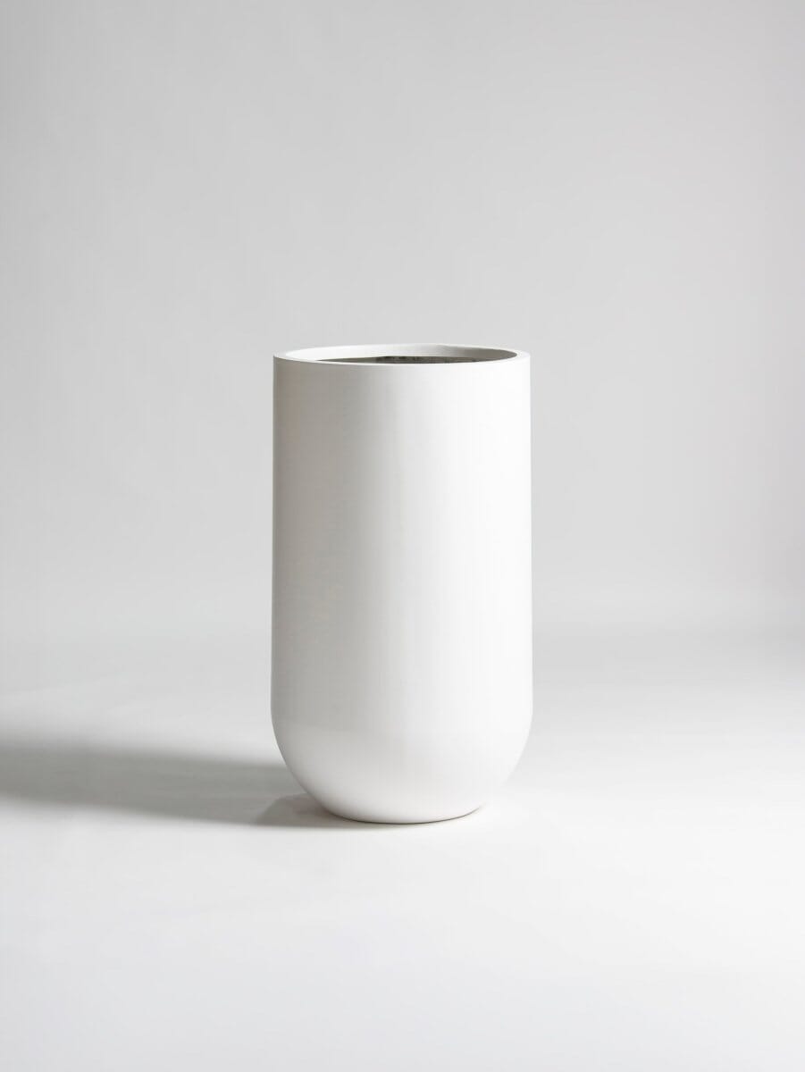 Snowfall Fiber Glass Pot