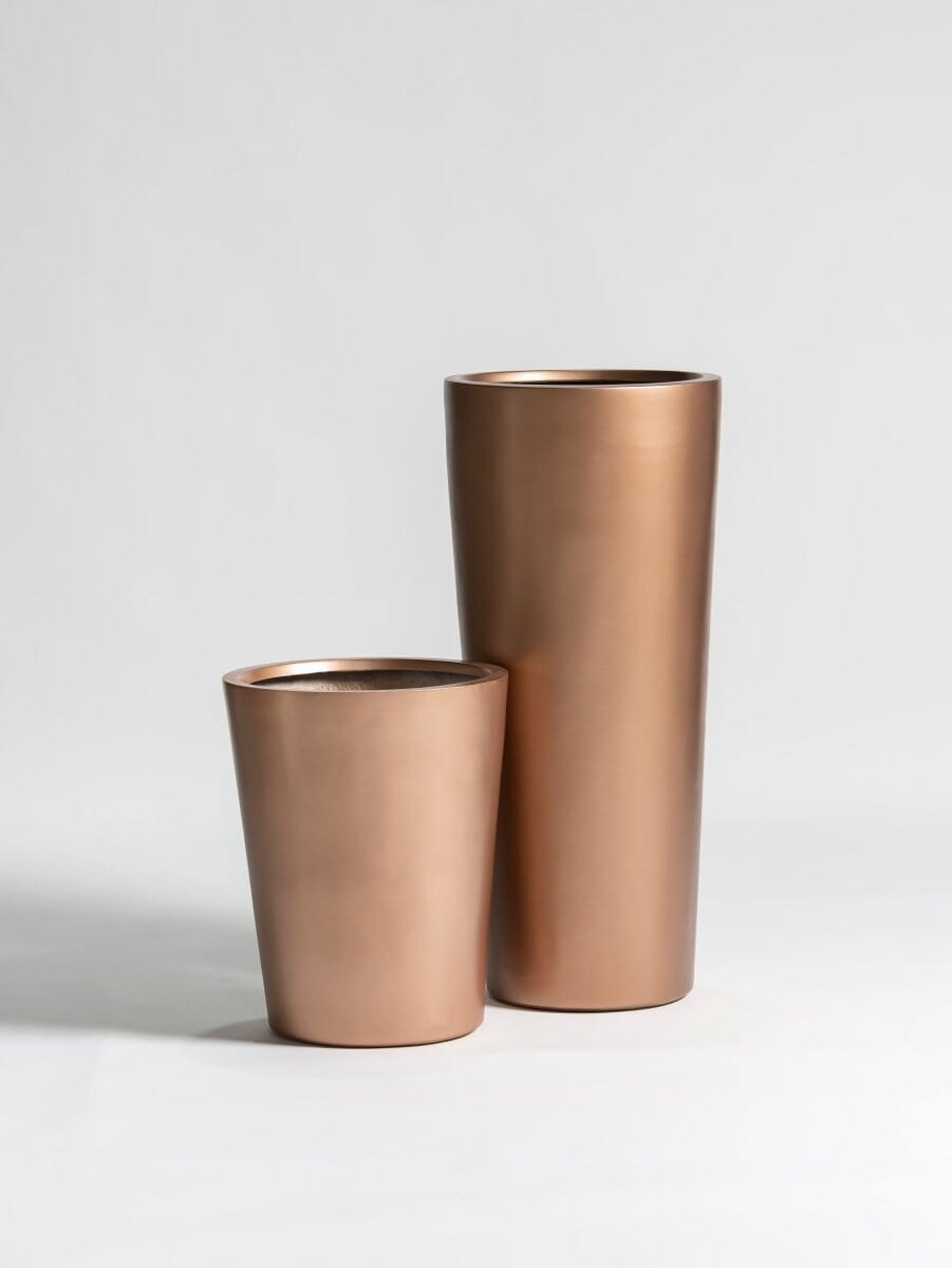 Radiant Bronze Fiber Glass Pot