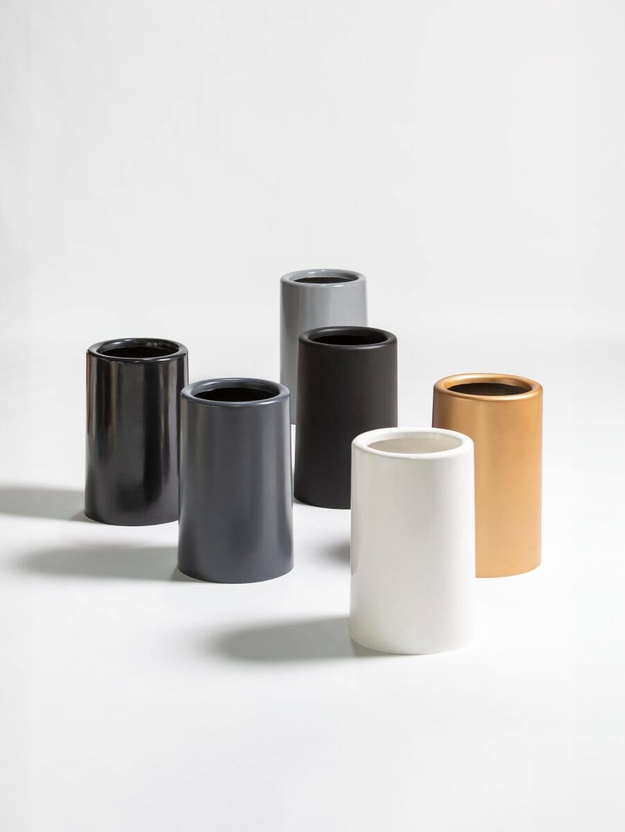 Urban Cylinder Fiber Glass Pot