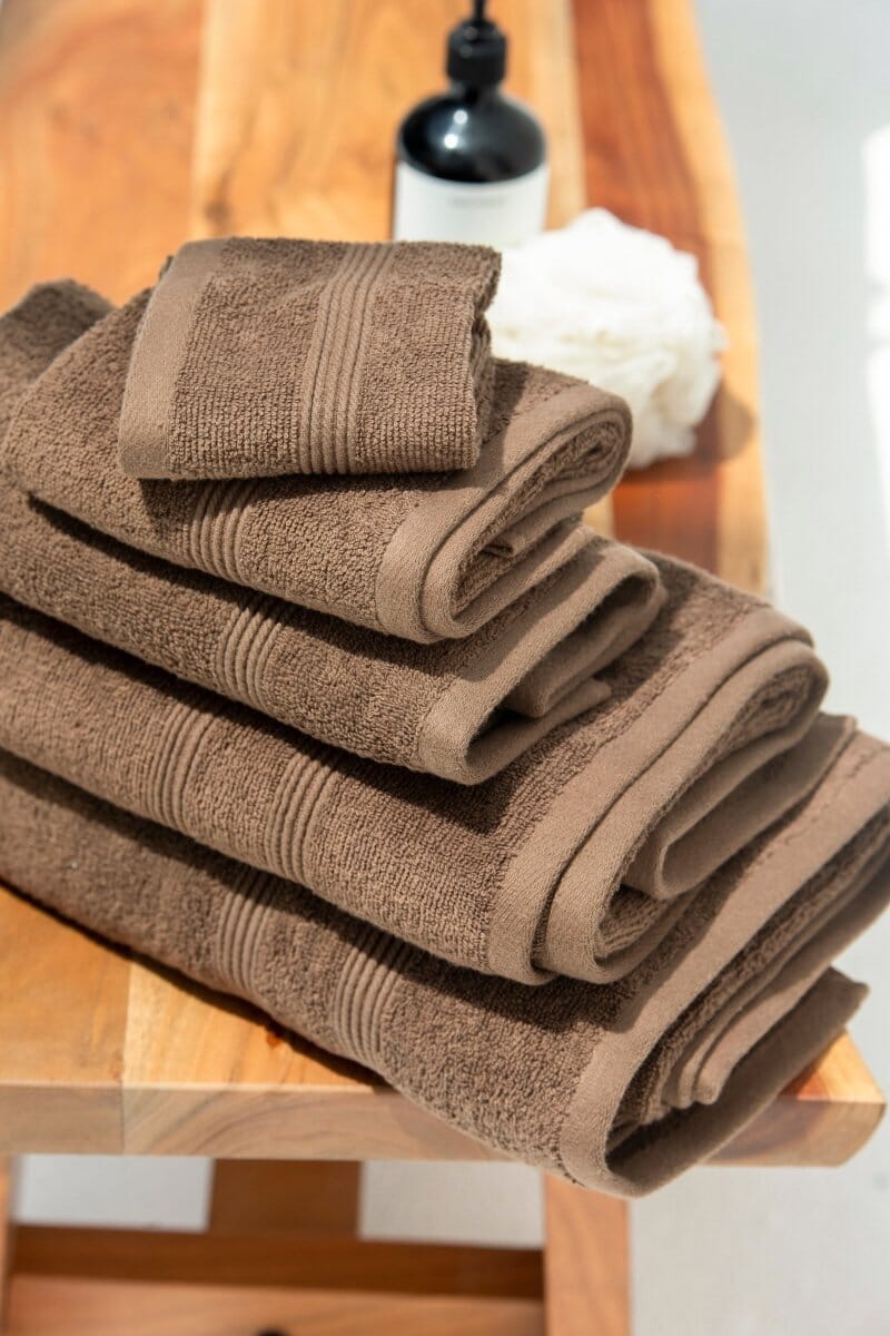 Brown Luxury Hotel Towels  
