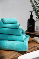 Turquoise Blue Luxury Hotel Towels 