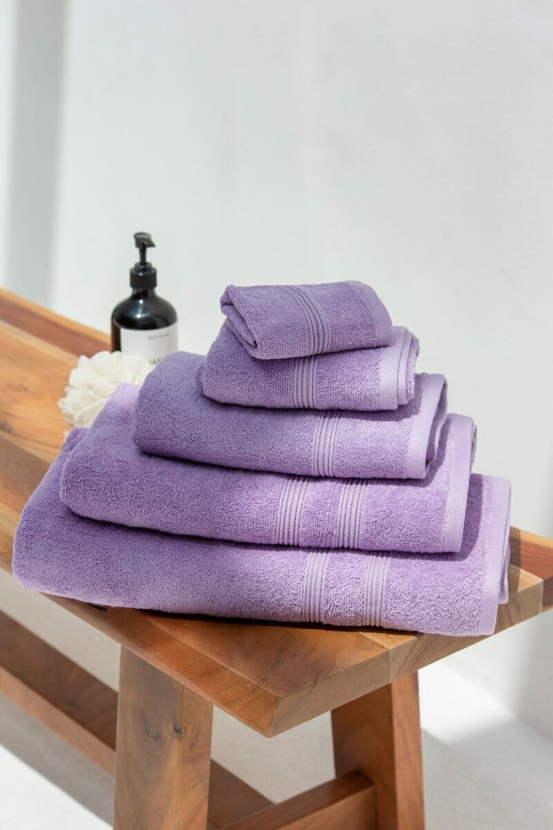 Purple High Quality Hotel Towels
