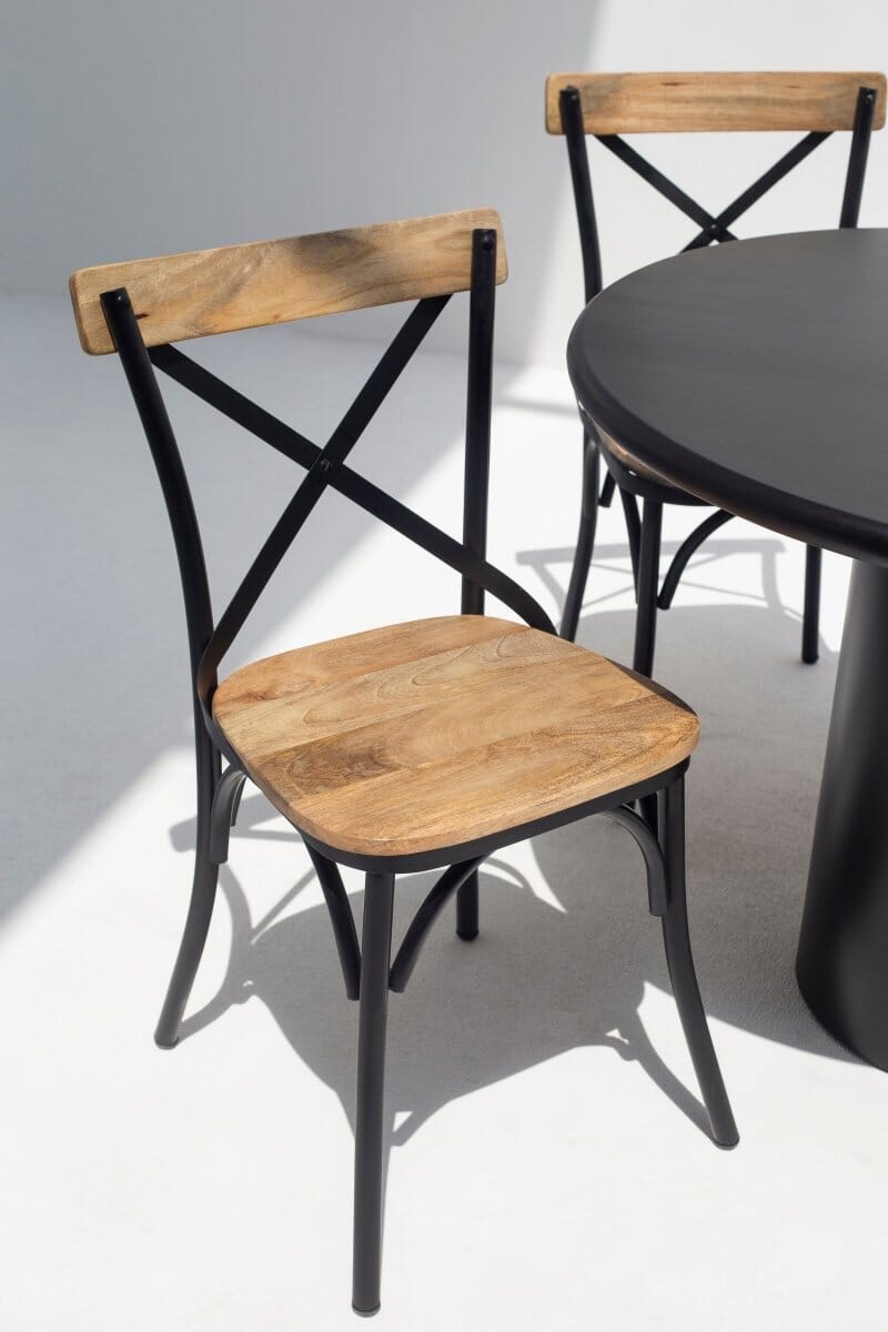 Xavia Industrial Dining Chair Chairs 