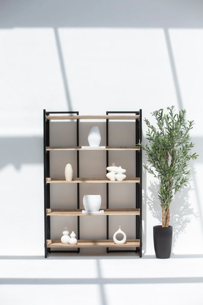 Ainsley Industrial Bookshelf 