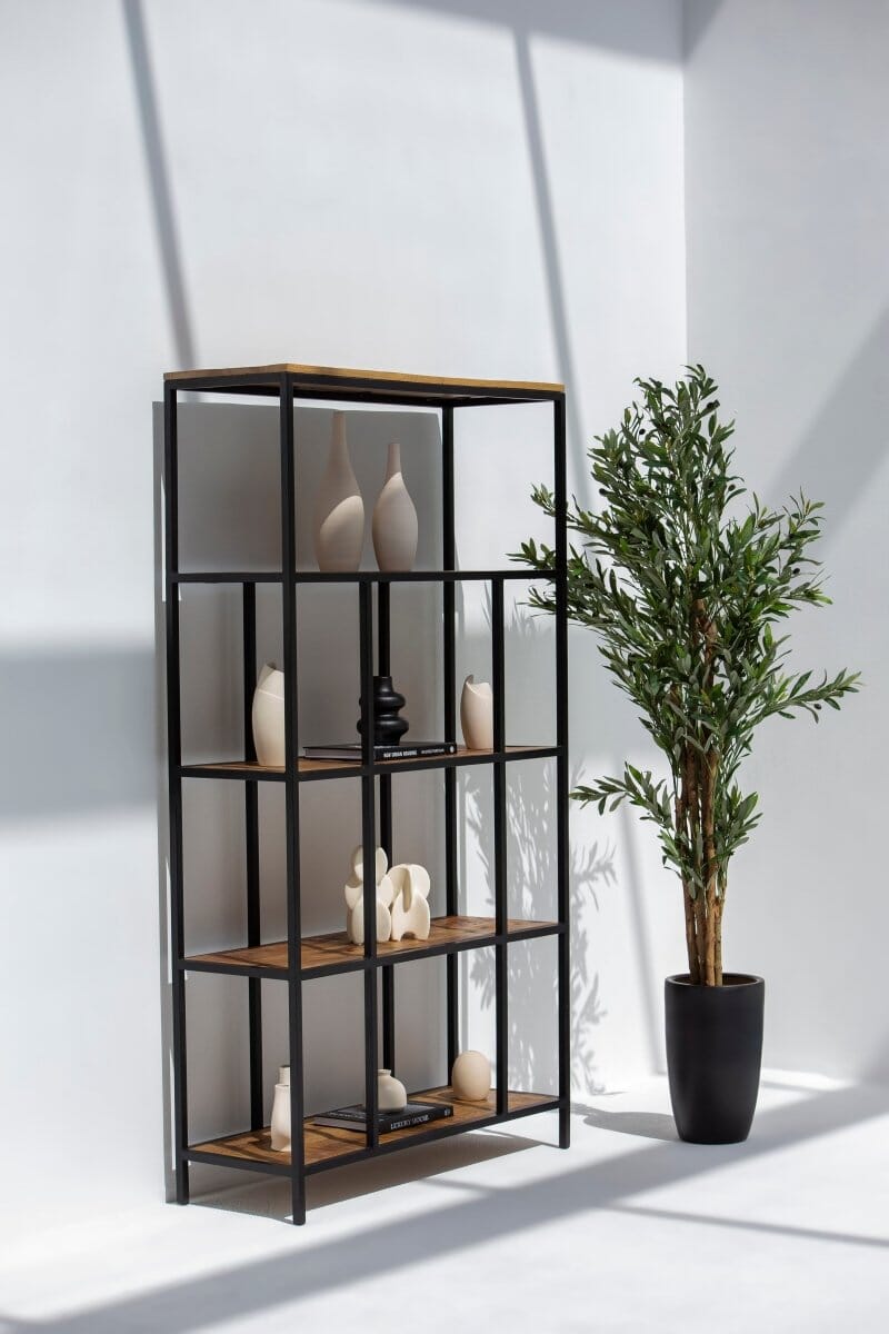 Vivian Industrial Bookshelf 