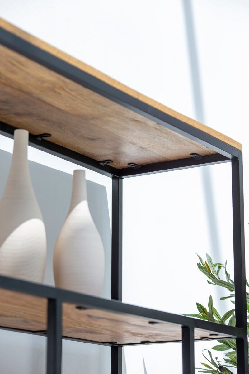 Vivian Industrial Bookshelf 