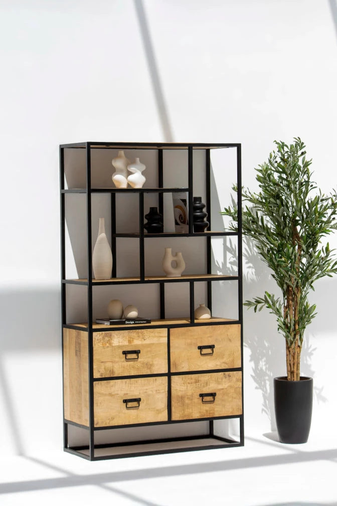 Martina Industrial Bookshelf