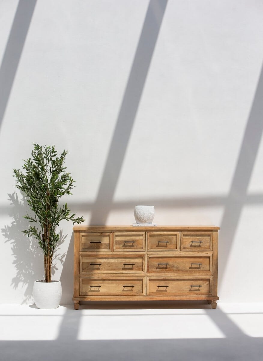 Ayzal 8-Drawer Wooden Dresser 