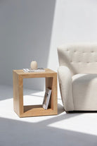 Remy Wooden Block Side Table 