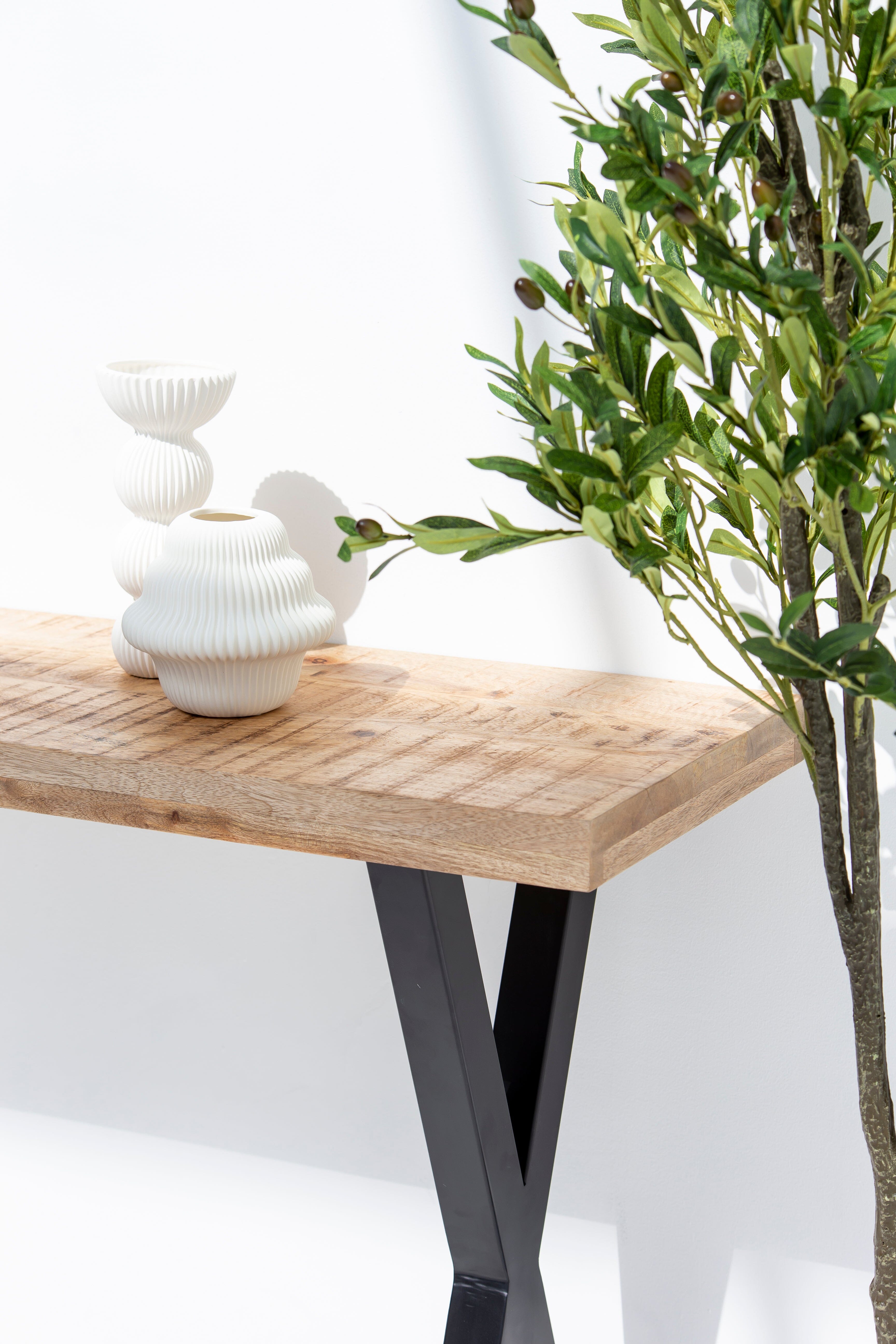 Wooden X Legs Console TWOA 