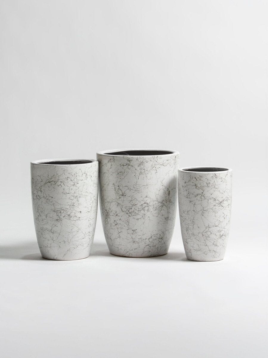 Marble Mist Ceramic Pot III (3 Sizes) FLO 