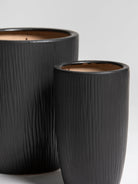 Charcoal Ripple Ceramic Pot (3 Sizes) FLO 