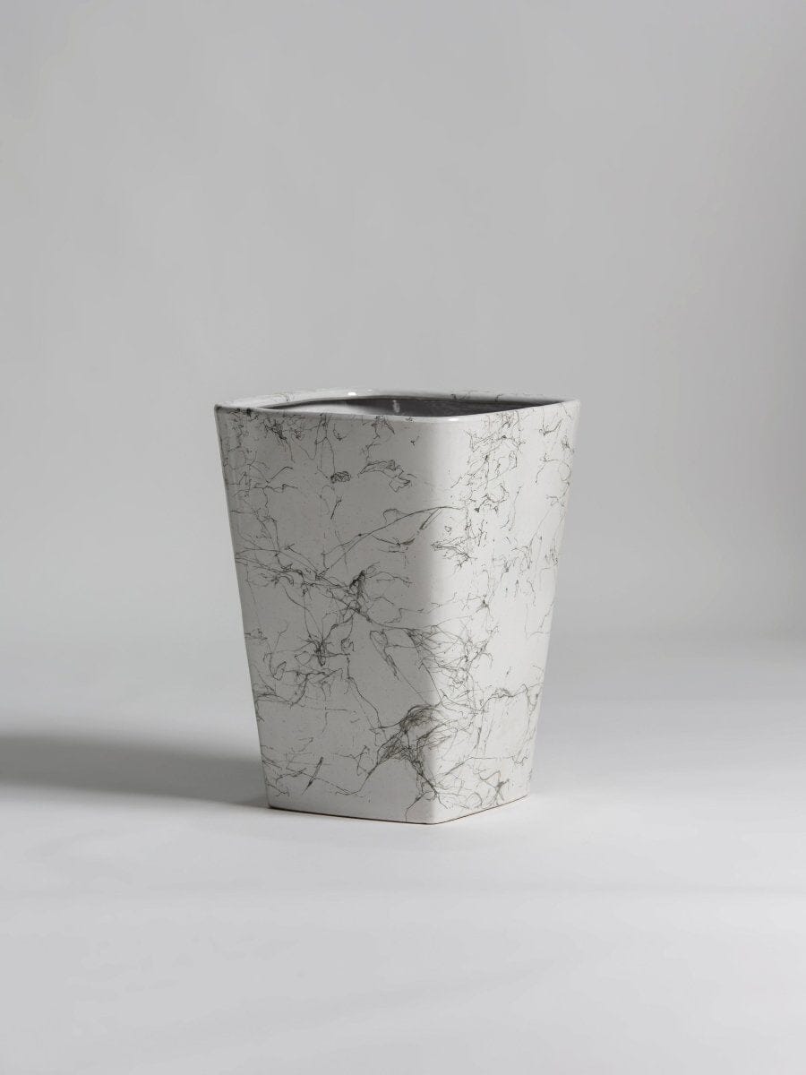 Marble Mist Square Ceramic Pot (3 Sizes) FLO 