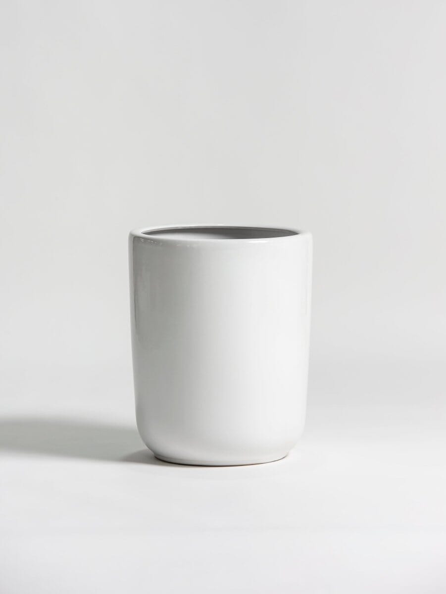 Pure White Ceramic Pot III (3 Sizes)