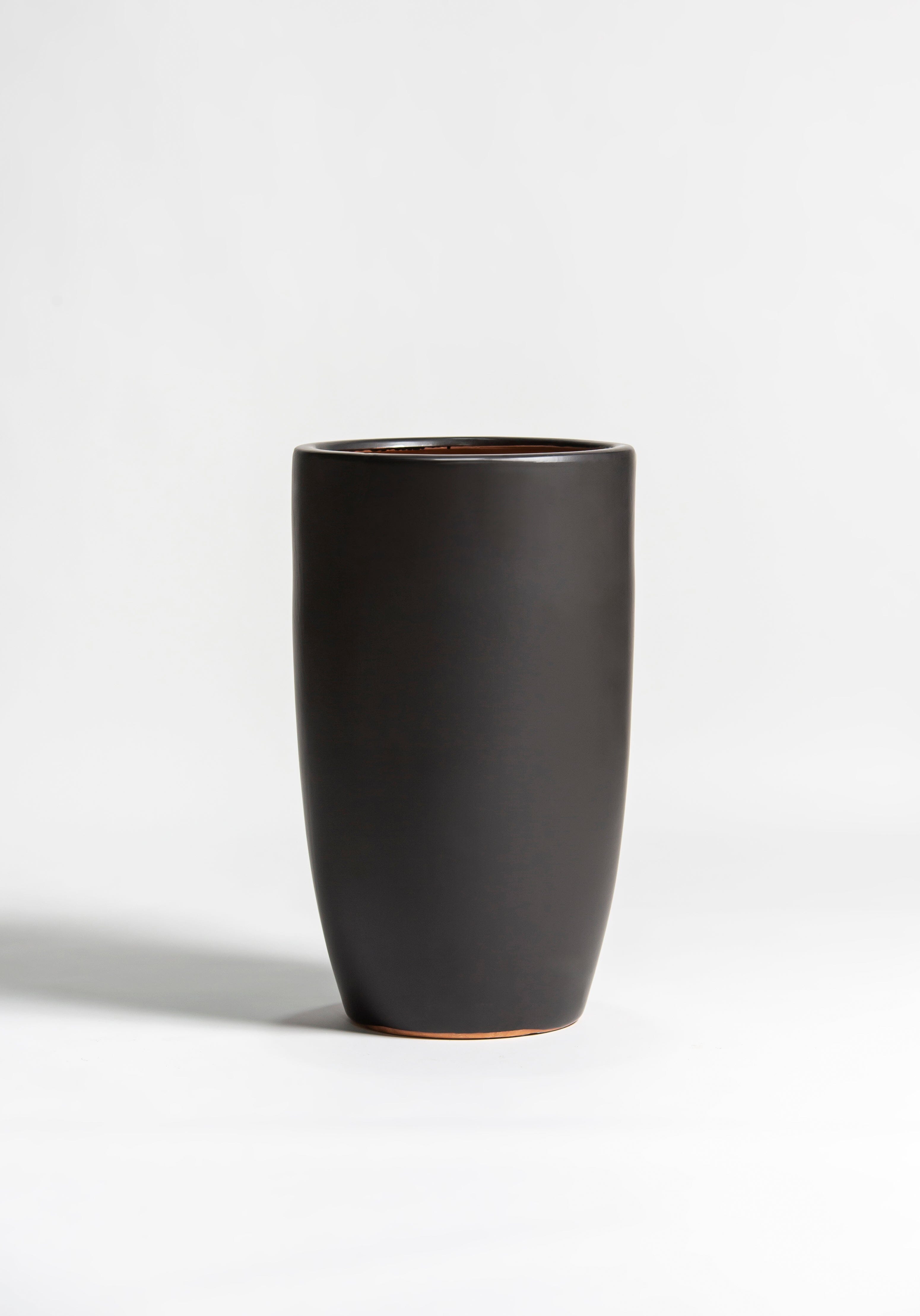 Classic Matte Black Ceramic Pot (2 Sizes)