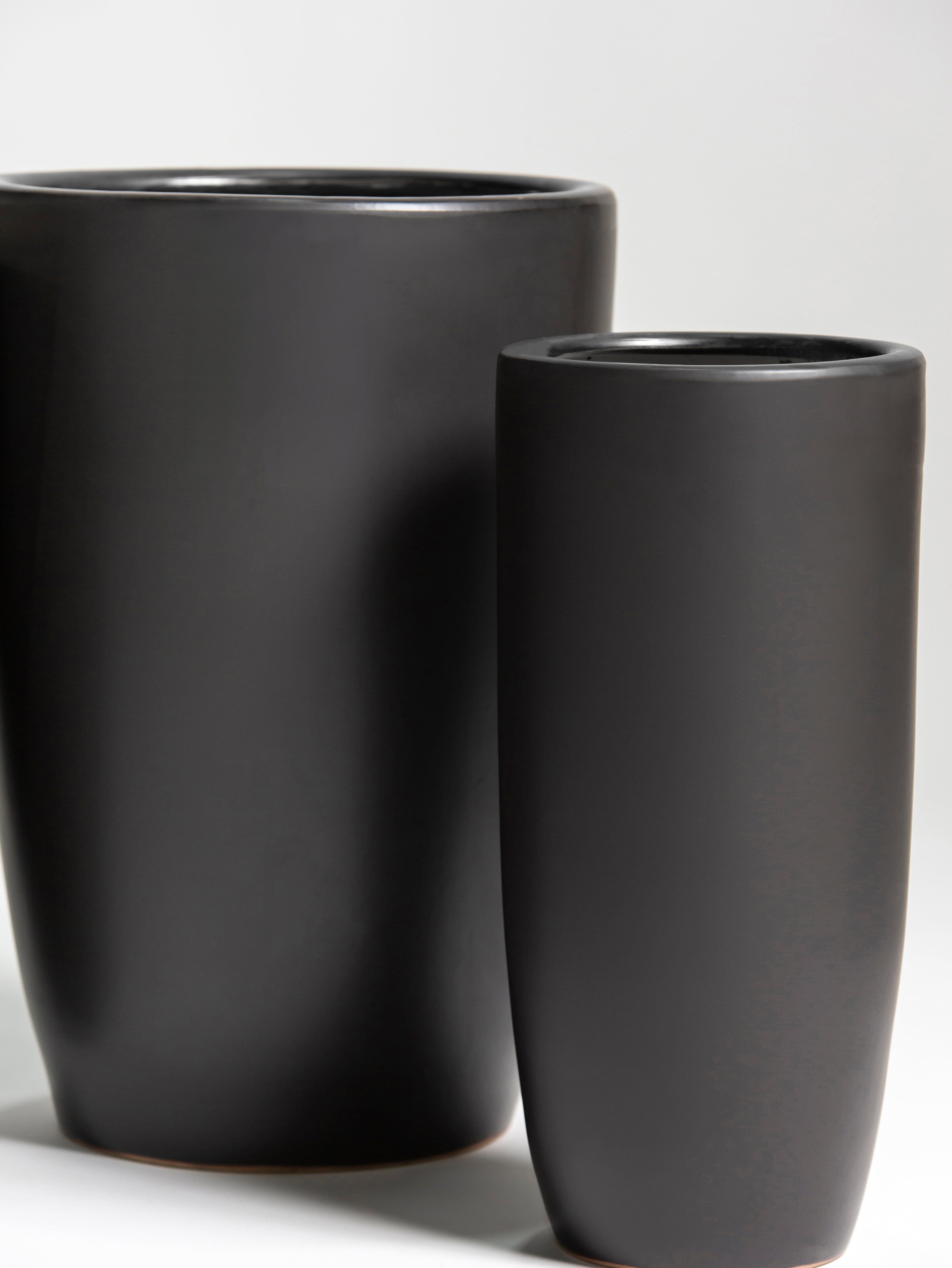 Classic Matte Black Ceramic Pot II (3 Sizes) FLO 