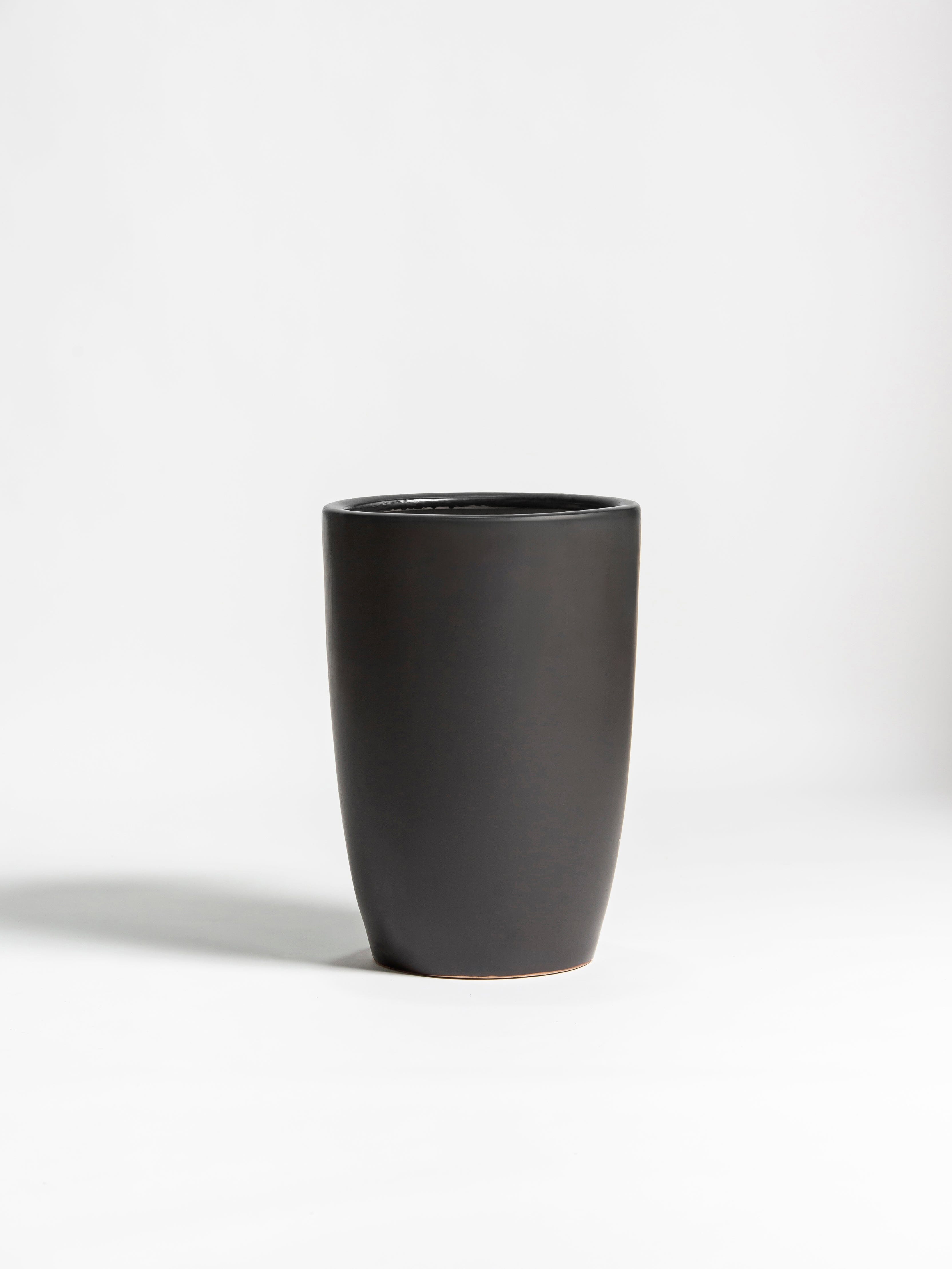 Classic Matte Black Ceramic Pot II (3 Sizes) FLO 