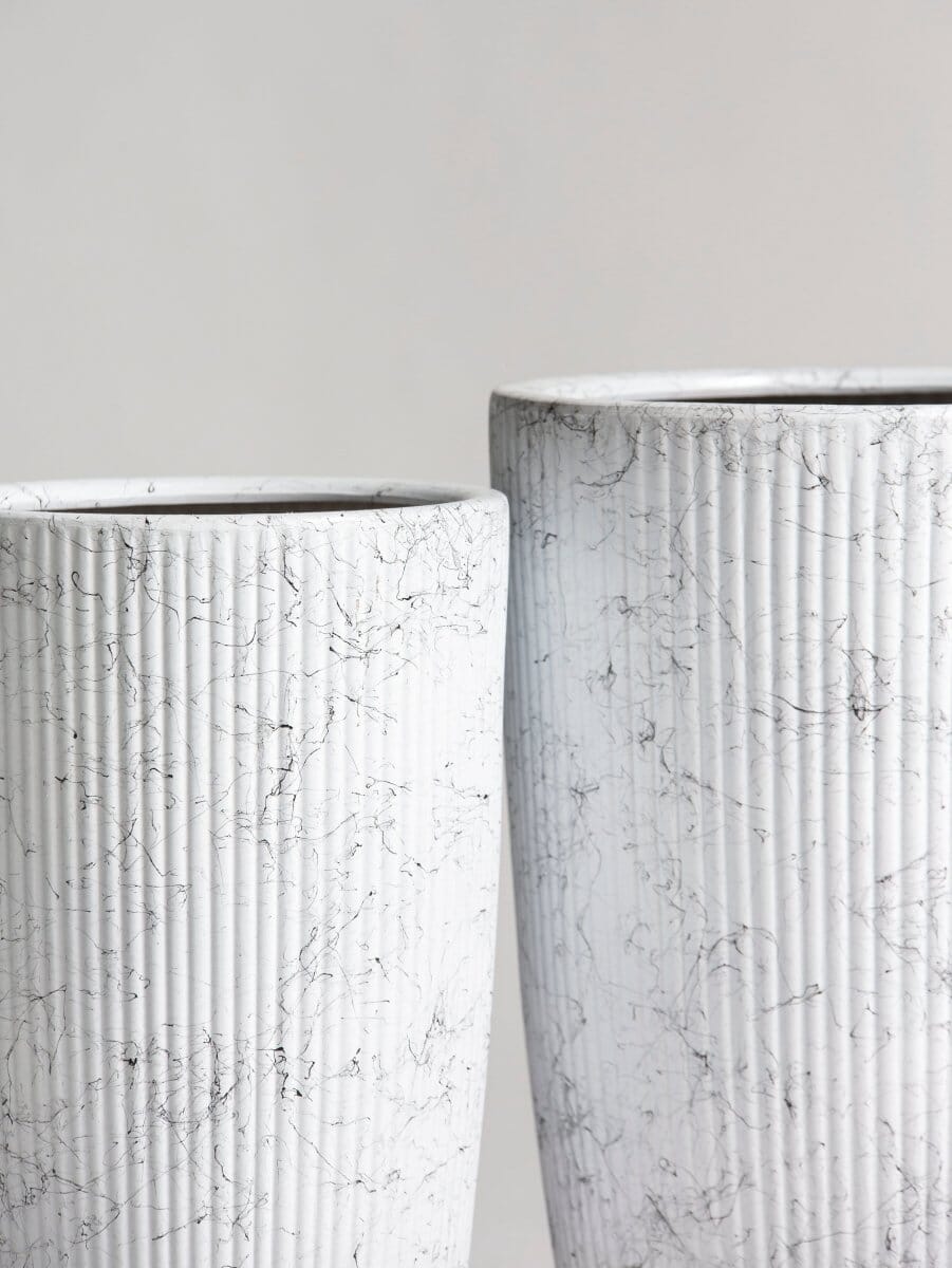 Gilded Groove Ceramic Pot II (2 Sizes)