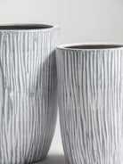 Skyline Stripes Fiber Ceramic Pot (3 Sizes) FLO 