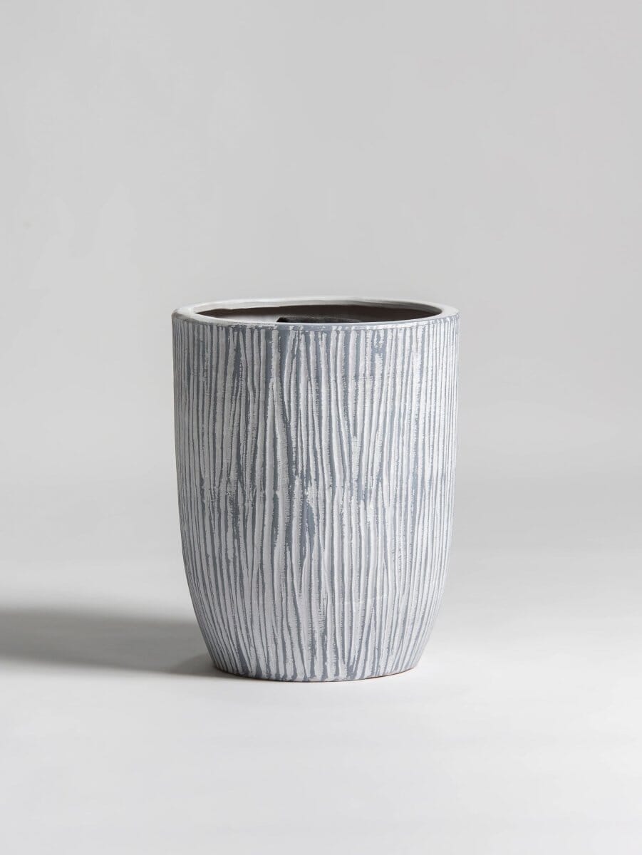 Skyline Stripes Fiber Ceramic Pot (3 Sizes)