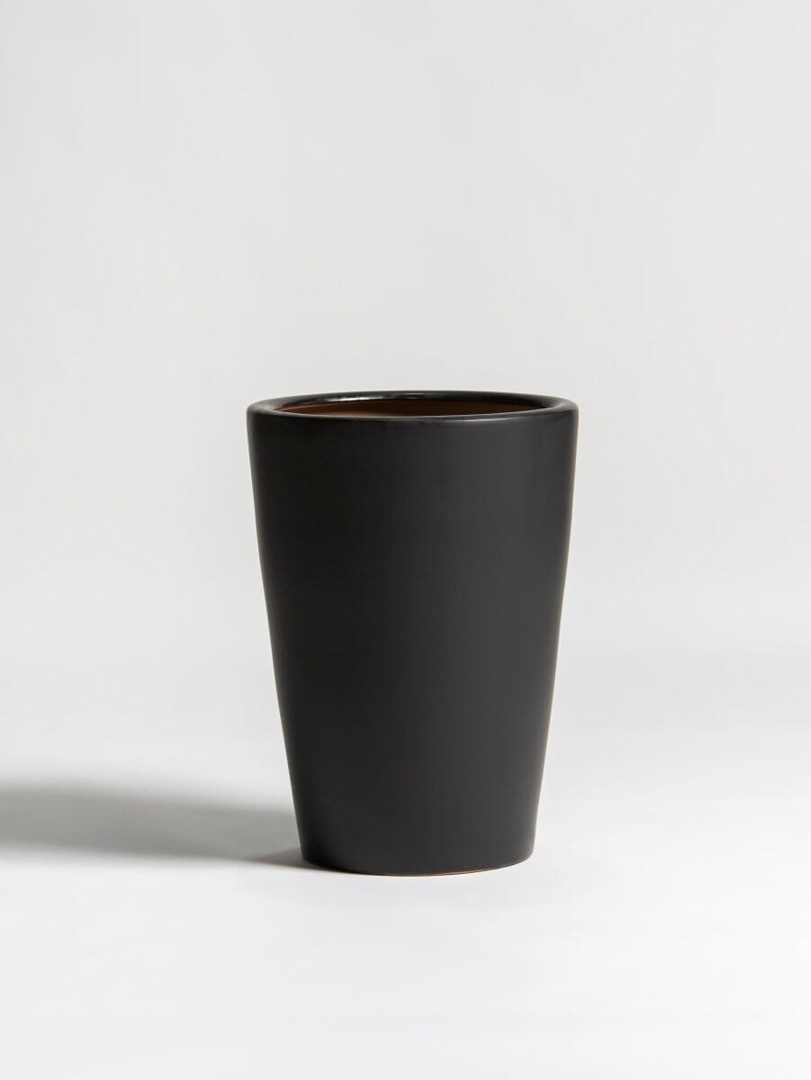 Classic Matte Black Ceramic Pot III (3 Sizes) FLO 