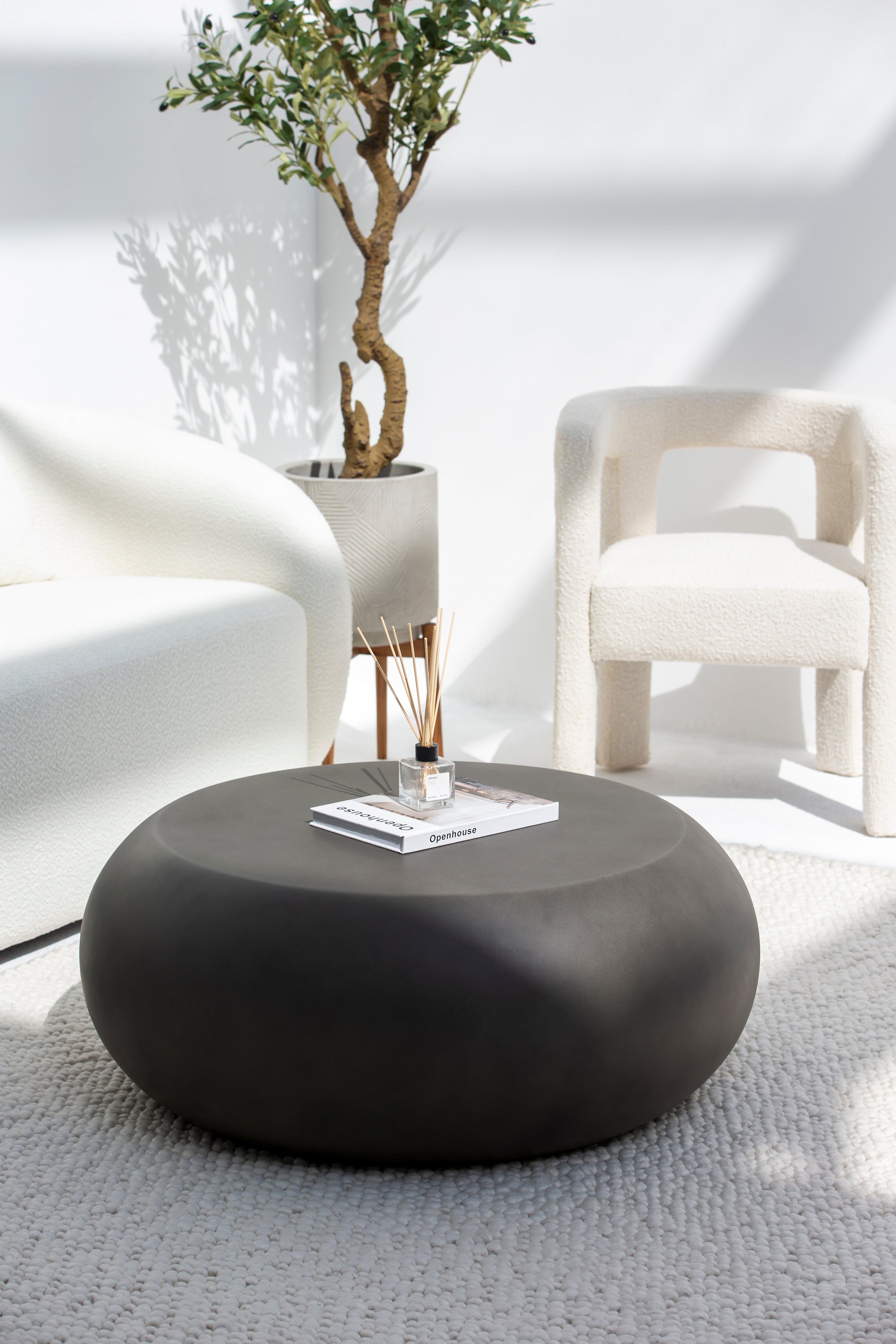 Rosso Concrete Coffee Table