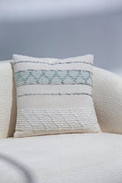 White & Grey Cushion with Filler (45x45 CM) Cushion -- Cushion With Filler 