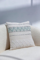 White & Grey Cushion with Filler (45x45 CM) Cushion -- Cushion With Filler 