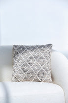 Criss-Cross Beige Cushion With Filler (2 Sizes) Cushion -- Cushion With Filler RAM 