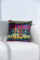 Multi-Colored Geometric Polyester Cushion Cover (45x45 CM) Cushion -- Cushion Cover RAM 