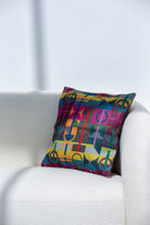 Multi-Colored Geometric Polyester Cushion Cover (45x45 CM) Cushion -- Cushion Cover RAM 