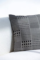 Black & White Polyester Cushion Cover (45x45 CM) Cushion -- Cushion Cover 