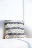 Zigzag Wool & Cotton Cushion With Filler (45x45 CM) Cushion -- Cushion With Filler RAM 