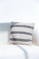 Zigzag Wool & Cotton Cushion With Filler (45x45 CM) Cushion -- Cushion With Filler 