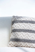 Zigzag Wool & Cotton Cushion With Filler (45x45 CM) Cushion -- Cushion With Filler RAM 