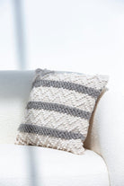 Zigzag Wool & Cotton Cushion With Filler (45x45 CM) Cushion -- Cushion With Filler RAM 