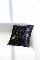 Black & Gold Velvet Cushion Cover (40x40 CM) Cushion -- Cushion Cover RAM 