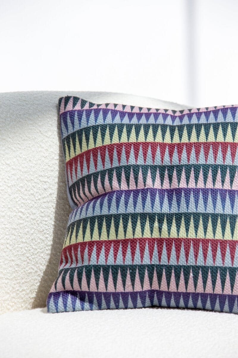 Triangular Multi-Colored Polyester Cushion Cover (45x45 CM) Cushion -- Cushion Cover 