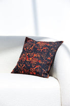 Firey Black Polyester Cushion Cover (45x45 CM) Cushion -- Cushion Cover 